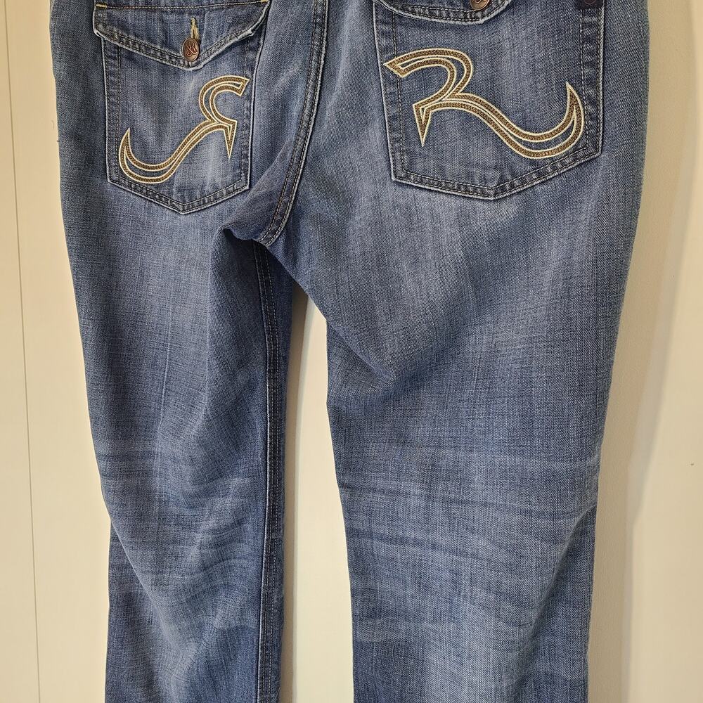 Rock & Republic Neil Jeans Men's 38 x 30 blue denim Relaxed Straight Leg Y2K - Picture 13 of 14